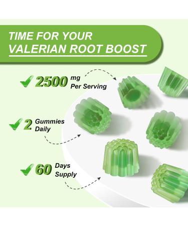 2 Pack Organic Valerian Root Gummies Herbal Supplements for Calm & Relaxation Natural Sleep Support for Adults & Kids Melatonin Free Vegan Non-GMO Gluten Free Apple Flavor 120 Count 60 Count (Pack of 2) - Buy Online on GoSupps.com