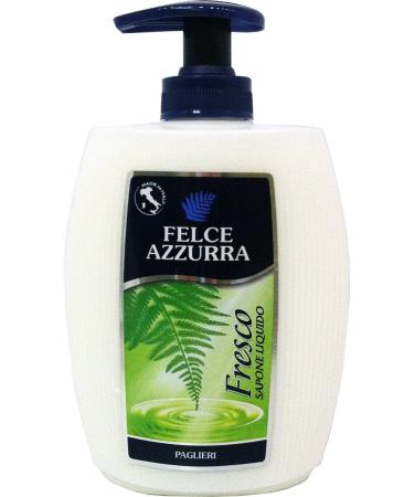 Felce Azzurra 12 x Light blue sweatshirts with 300ml fresh liquid soap