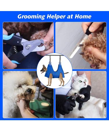 ATESON XL Pet Grooming Hammock with Nail Clippers & Trimmers - Dog Harness and Sling Holder for X-Large Dogs 80LB - Buy Online on GoSupps.com