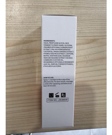 Rice Water Hair Growth Spray with Rosemary & Castor Oil - Stop Hair Loss & Promote Growth for Women & Men - Buy Online on GoSupps.com