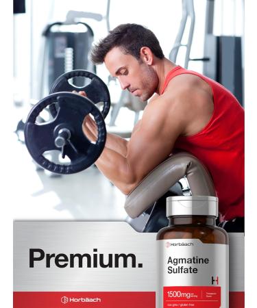 Horb ach Agmatine Sulfate Capsules 1500mg | 60 Pills | Pharmaceutical Grade | Non-GMO Gluten Free Supplement - Buy Online on GoSupps.com