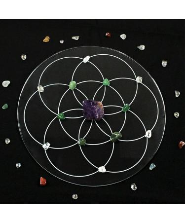 Runde Pendulum Board & Crystal Kissing Board - Acrylic Metaphysical Tool for Energy & Messages | Perfect for Living Room & Study - Buy Online on GoSupps.com