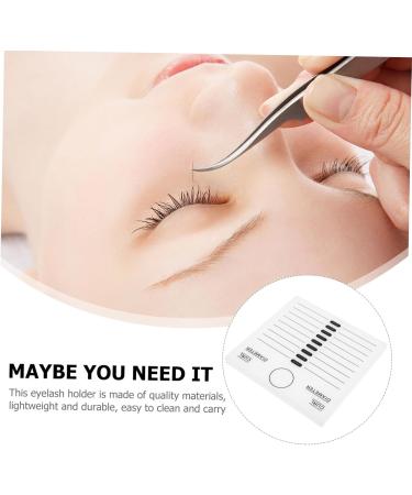 minkissy 1pc Eyelash Spacer Eyelash Gasket Glass Eye Lash Stand Eyelash Crystal Pallet Grafting Pad Lash Grafting Plate Tool Lash Trays Lash Grafting Gasket Acrylic Auxiliary White Epoxy - Buy Online on GoSupps.com