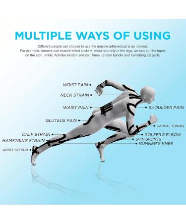 OK TAPE Hypoallergenic Kinesiology Tape - Elastic Sports Athletic Tape 2 Rolls (2in x 16.4ft) - Digital Printed Lightning Design for Pain Relief & Support - Buy Online on GoSupps.com