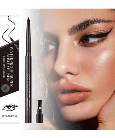 Pruojhw Gel Eyeliner 03g Smearresistant and Longlasting Eyeliner for Girls Daily Makeup Eyebrow Definition Home Travel Black - Buy Online on GoSupps.com