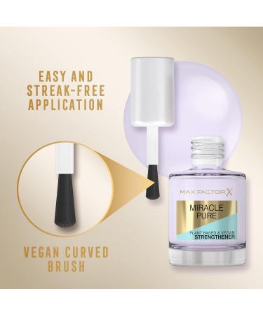 Max Factor Miracle Pure Nail Care Vegan Strengthener 12ml | Nail Growth Treatment - Buy Online on GoSupps.com