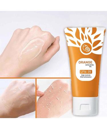 Orange Exfoliating Cleansing Gel Scrub for Face Body Deep Clean Pores Remove Blackheads Gentle Peeling Gel with Moisturizing Benefits for All Skin Types (2pc 100g) 2pc 1.69 Fl Oz (Pack of 1) - Buy Online on GoSupps.com