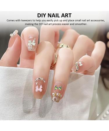 500 Pieces Nail Art Decoration 1 Piece Tweezers 3D Nail Art Accessories Nail Jewelry Accessories Nail Art Tools Diy Nail Art - Buy Online on GoSupps.com