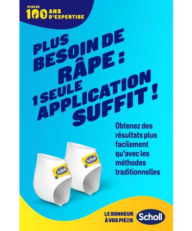 Scholl Pack of 2 Exfoliating Heel Foot Masks - Foot Peeling - Eliminates Calluses - Effective Foot Care - 4 Socks - Buy Online on GoSupps.com