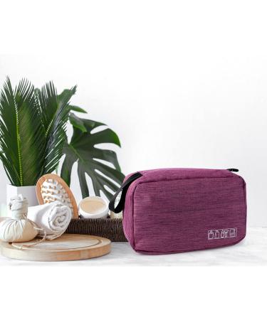 Cooja Wash Bag Hanging Toiletry Bag for Women - Makeup Travel Washbag with Hook & Handle + 2 Drawstring Bags - Violet - Buy Online on GoSupps.com