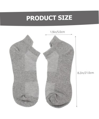 Beaupretty 4 Pairs Combed Cotton Socks Summer Socks Low-cut Liners Socks Breathable Sports Stockings All Season Cotton Socks Cotton Ankle Sock Low-cut Liner Socks Unisex Cotton Socks White Grey 21x5x0.3cm - Buy Online on GoSupps.com