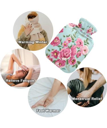 Vintage Roses Hot Water Bottle - 1L Transparent Heat Therapy | Naanle for Pain Relief & Comfort - Buy Online on GoSupps.com