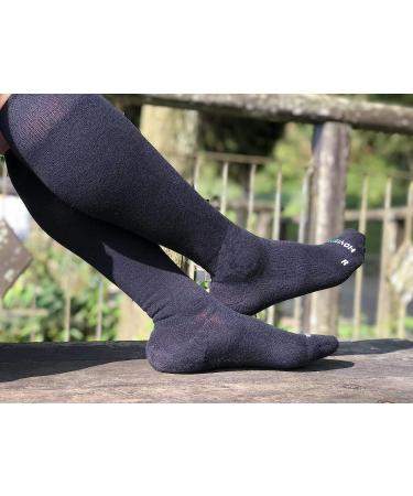 HOYISOX Plus Size Compression Socks 20-30 mmHg | Wide Calf XX-Large | Cotton Blend | Comfortable Black - Buy Online on GoSupps.com