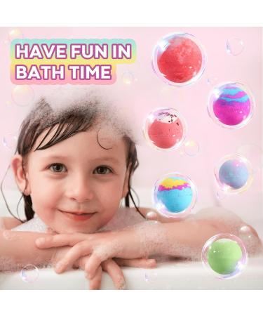MeCids Bath Bombs for Kids with Surprise Toy Inside 6 Pack Organic Bath Bomb with Bracelets and Rings Bubble Bath Bombs Ball Kit for Kids Girls Birthday Christmas - Buy Online on GoSupps.com