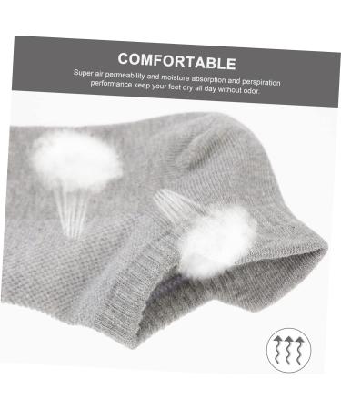 Beaupretty 4 Pairs Combed Cotton Socks Summer Socks Low-cut Liners Socks Breathable Sports Stockings All Season Cotton Socks Cotton Ankle Sock Low-cut Liner Socks Unisex Cotton Socks White Grey 21x5x0.3cm - Buy Online on GoSupps.com