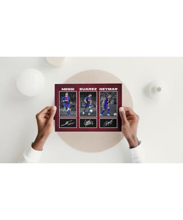 Barcelona Legends Signed A4 Photo Print - Messi Suarez & Neymar - Perfect Football Gift - Buy Online on GoSupps.com