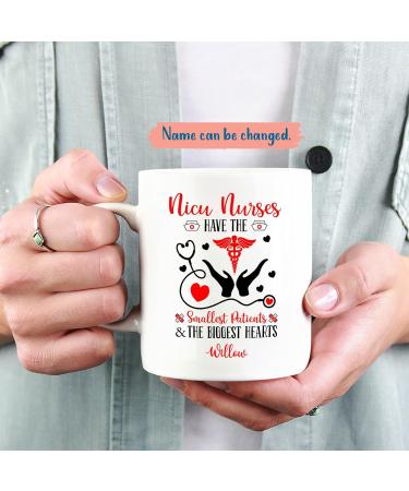 Nicu Nurse Mugs - Personalized Neonatal Nurse Gifts Custom RN Stethoscope Ceramic Coffee Cups | 11oz & 15oz - Buy Online on GoSupps.com