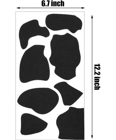 64 Pieces Black Self-Adhesive Felt Circles - DIY Felt Cow Style Stickers for Halloween Projects - Buy Online on GoSupps.com