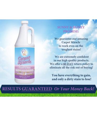 Carpet Miracle Lavender 32 Fl Oz - Deep Stain & Odor Remover for Machine Use - Rug, Upholstery, and Carpet Cleaner - Light Lavender Scent - Pack of 1 - Buy Online on GoSupps.com