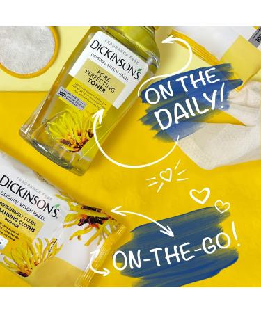 Dickinsons Original Witch Hazel 25 ct (2 pack) - Natural Astringent for Face and Body - Buy Online on GoSupps.com