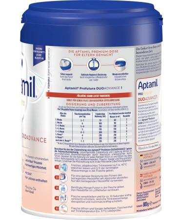 Aptamil Profutura Duoadvance 1 - DHA-Enriched Infant Milk Powder (800g) | Lactose Only No Palm Oil - Ideal from Birth - Buy Online on GoSupps.com