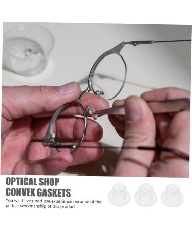 Uonlytech 2 Glasses Convex Gasket Optical Shop Convex Gaskets Fixing Glasses Plastic Gaskets Sunglasses Washer - Buy Online on GoSupps.com