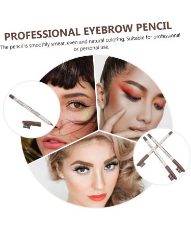 TOVINANNA 12pcs Brow Pencil Plastic Brow Pencil Eyebrow Pencil Coffee - Buy Online on GoSupps.com