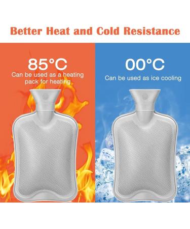Foot Warmer Hot Water Bottle - 2-in-1 Electric-Free Heat for Women Men & Kids | Soft Winter Comfort & Cozy Hand Warmer for Office & Home - 30x35cm - Buy Online on GoSupps.com