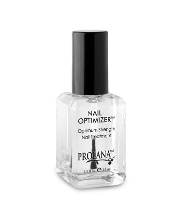 Prolana Nail Optimizer, Extra Strong Nail Strengthener Base Coat for Weak and Damaged Nails, Nail Growth & Prevents Nails from Peeling, Brittle Nails, Stops Slipts, Chips & Strengthens Nails, 0.5 oz