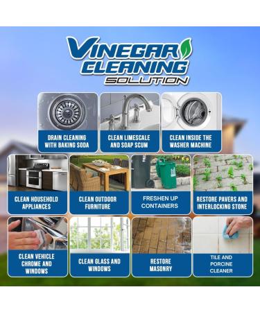 All Purpose Vinegar Cleaning Solution by Eco Solutions is a Multi Use Home & Garden Cleaner 20% Vinegar concentrate - 4 Litre Jug - Buy Online on GoSupps.com