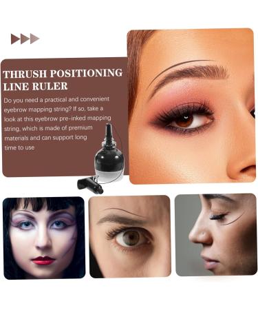 Ipetboom 4pcs String Ink Line Box Ink Line Ruler Mee Eyebrow Ruler Women Makeup Tool Eyebrow Line Draw a Line - Buy Online on GoSupps.com