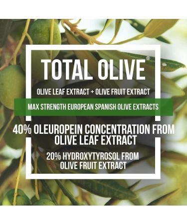 Total Olive Leaf Extract with Oleuropein & Olive Fruit Extract from Spain (60 Count) - Buy Online on GoSupps.com