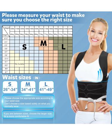 Back Brace Posture Corrector for Men & Women | Adjustable Kyphosis & Scoliosis Relief | Small Size for Waist Back & Shoulder Pain - Buy Online on GoSupps.com