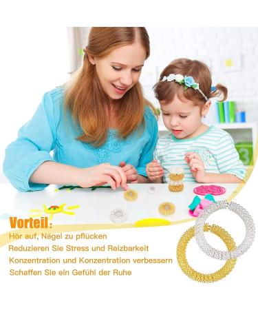 Norhogo 7-Piece Acupressure Ring Set | Finger & Wrist Massage Rings for Stress Relief & Improved Blood Flow - Buy Online on GoSupps.com