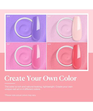 AZUREBEAUTY Spring Dip Powder Nail Starter Kit - 4 Colors Portable Dipping Set - French Nail Art Essential Liquid Manicure - No Lamp Needed - Vitality Girl - Buy Online on GoSupps.com