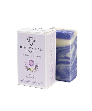 HIDDEN GEM SOAPS 6-Pack All Natural Handcrafted Bar Soaps | Cold Process | Made in USA | Palm Oil Free | Vegan | Lavender, Raspberry Vanilla, Cherry, Cooling, Barbary Fig, Lemon - Buy Online on GoSupps.com