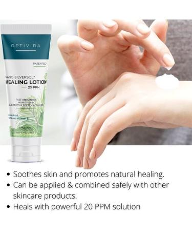 Optivida Health Nano-Silver Infused Cream | Advanced Cellular Silver Gel for Scars, Wounds, Rashes, and Skin Irritations | Hyaluronic Acid, Coconut Oil, Vitamin E | Unscented - 3.4 oz | Pack of 1 - Buy Online on GoSupps.com