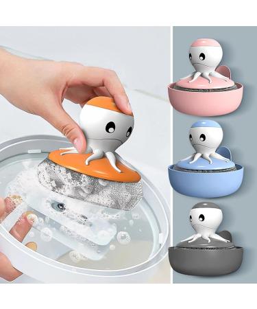 Wash pots and Pans Brush: Kitchen Household Detergent wash pots and Pans Brush pots and Pans god Non-Stick Oil Automatically Press The Liquid Wire Ball dishwashing Brush PremiumGrey - Buy Online on GoSupps.com
