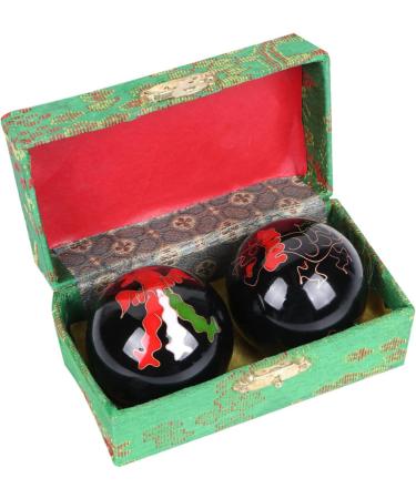 Tovinanna 6 Stk Chinese Baoding Balls | Hand Massager Fitness & Health | Cloisonne Iron Balls for Relaxation - 3 Pieces - Buy Online on GoSupps.com