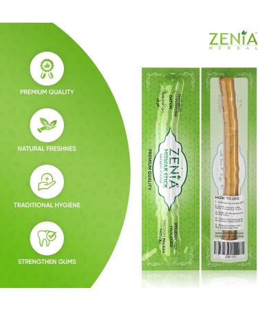 Zenia Sewak Natural Miswak Toothbrush - Traditional Peelu Stick for Healthy Gums & Teeth - Pack of 12 - Buy Online on GoSupps.com