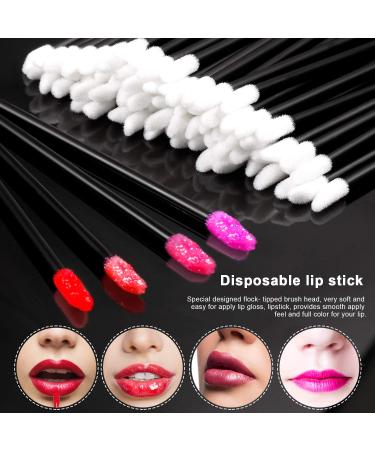 300pcs Disposable Lip Brushes - Makeup Tool Kits for Lip Gloss Applicators in Black (Pack of 300) - Buy Online on GoSupps.com