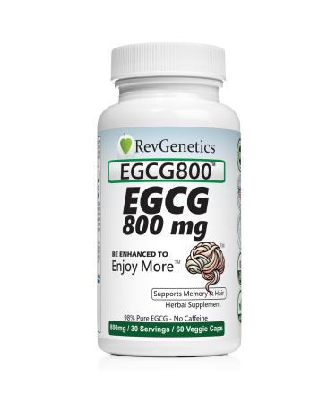 REVGENETICS EGCG 800-800 mg 98% Pure - No Caffeine