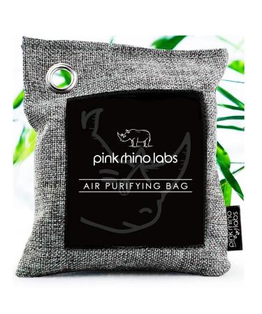 Nature Fresh Moso Bamboo Charcoal Air Purifying Bag - Scent Free Odor Eliminator for Home and Car- Kid and Pet Friendly Air Fresheners and Odor Absorber - Activated Charcoal 500g by Pink Rhino Labs