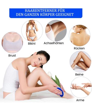 Nano Hair Remover for Men & Women - Crystal Portable Reusable Pain-Free Hair Removal for All Body Parts (Blue) - Buy Online on GoSupps.com