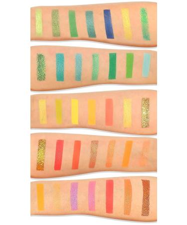 Alice+Jane 35 Color High Pigment Eyeshadow Palette - Citrus Oasis Glitter and Cream - Buy Online on GoSupps.com