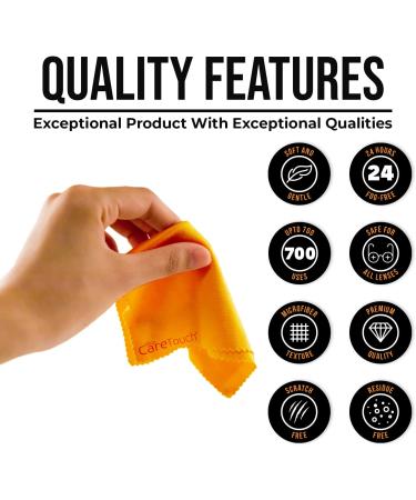 Care Touch Anti-Fog Dry Cloth - Individually Wrapped Microfiber - 24-Hours Fog Free - 700 Uses - Safe for All Lenses - Buy Online on GoSupps.com