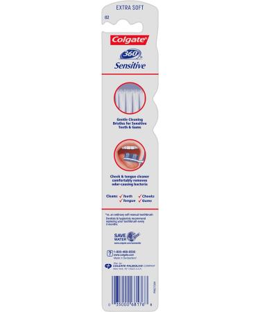Colgate 360 Enamel Health Extra Soft Toothbrush for Sensitive Teeth - Buy Online on GoSupps.com