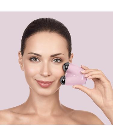 Geske SmartAppGuided Microcurrent Face-Lifter | 6-in-1 Anti-Aging Device for Facial Lifting & Jawline Training | Pink Double Chin Remover - Buy Online on GoSupps.com