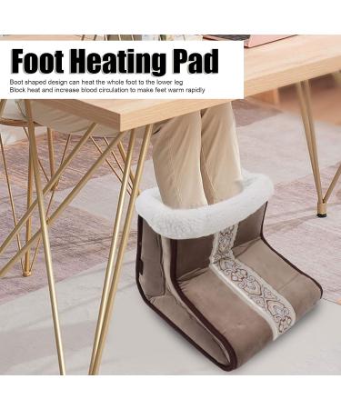 Fdit Soft Electric Foot Warmers - Noiseless Heated Foot Warmer EU Plug 110-240V with 4-Level Timing for Home Use - Buy Online on GoSupps.com