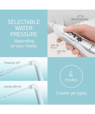 Panasonic EW1411 Rechargeable Oral Irrigator Water Flosser | 4 Jet Modes, Cordless & UK 2 Pin Plug - Buy Online on GoSupps.com